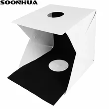 SOONHUA Portátil Dobrável Mesa de Luz Fotografia Photo Studio Kit de Iluminação Softbox Caixa de Luz para a Câmera Cenário Com Bolsa de Transporte
