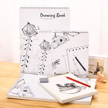 Deli эскиз книга для искусства раскрашивания и чертежная бумага 40 листов Эскиз Книга 16 к/8 к Студенческая бумага для рисования художника Живопись принадлежности
