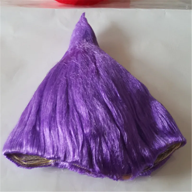 Парик для троллей для детей мульти костюм косплей вечерние принадлежности Детская шапка из волос парик новейший косплей парик Хэллоуин парики - Цвет: B Style Purple