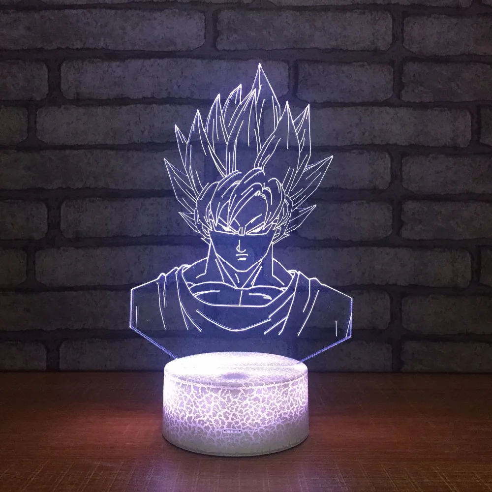 

Anime Dragon Ball Z Son Goku LED Night Light 7 Color Change Desk Light Action Figures Boys Girls Birthday Toys