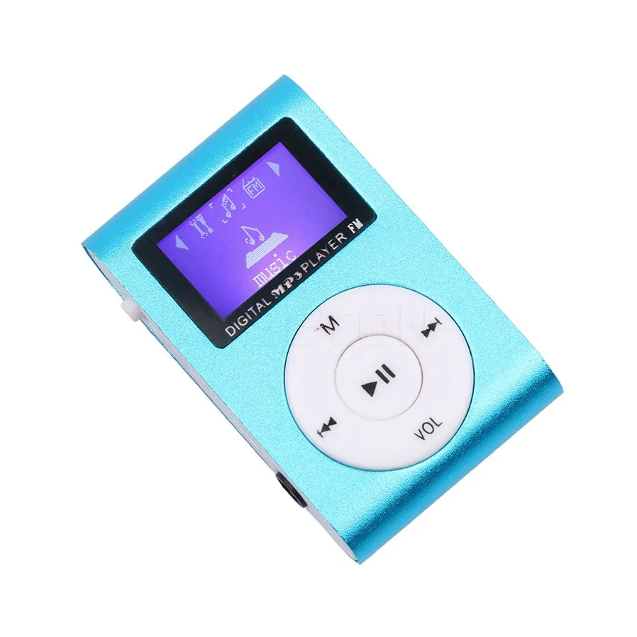 Kebidu мини USB металлический зажим MP3-плеер ЖК-экран Поддержка 32 ГБ Micro SD TF карта Поддержка MP3 музыкальный плеер для музыки