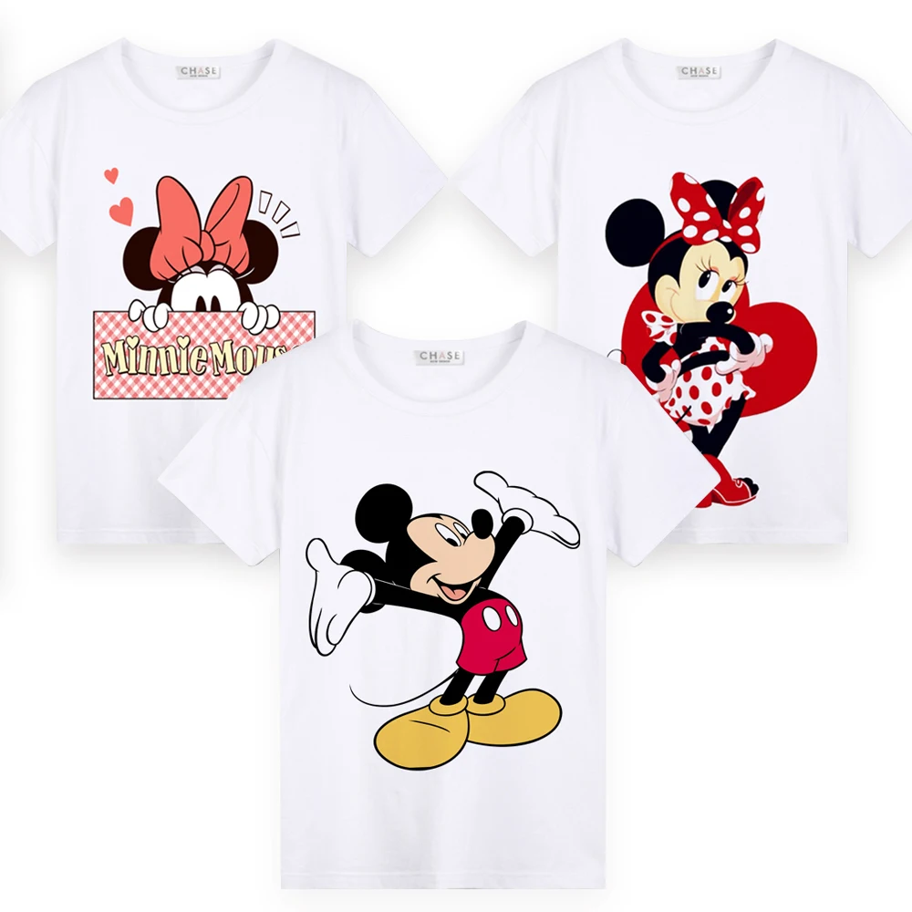

Mickey Minnie Summer Children Short Sleeve T Shirts Boys Girls Cartoon Printing T-shirt Tee Shirt Baby Girls Tops Kids Clothing