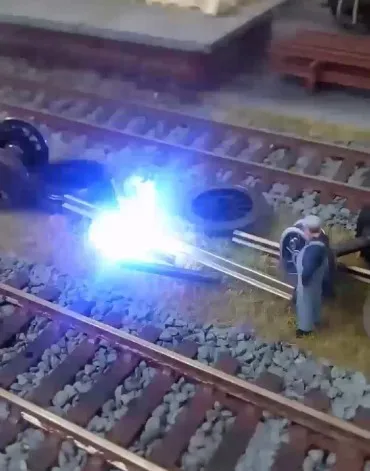 Аналоговый сварочный светодиодный шлейф ho Scale модель 1/87 года со строительным