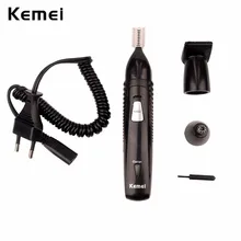 3 in 1 KEMEI Rechargeable Nose Hair Trimmer Men Electric Ear Cleaner Shaver Hair Removal Cutter Eyebrow Trimmer Shaving Epilator