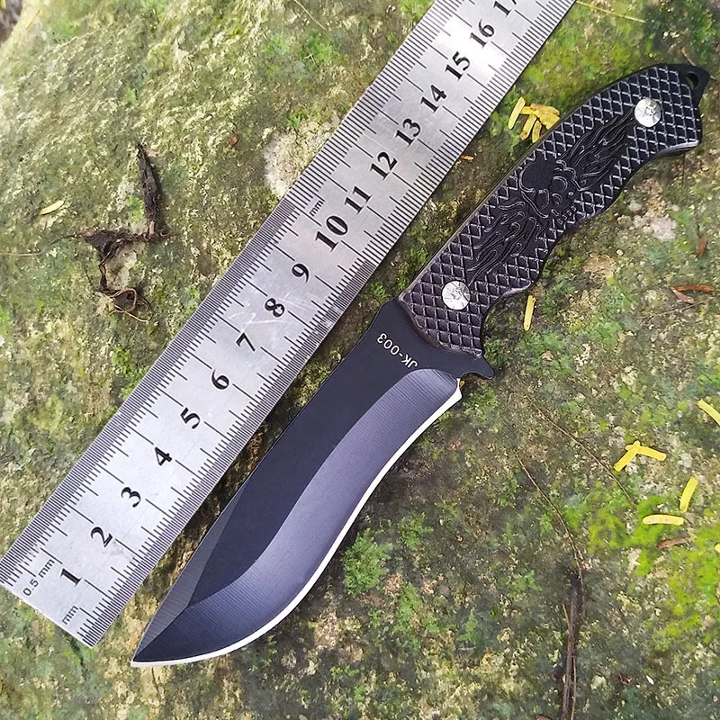 

Black Steel Knife Tactical Hunting Survival EDC Pocket Knives Utility Camping Outdoor Combat Portable Multi Tools