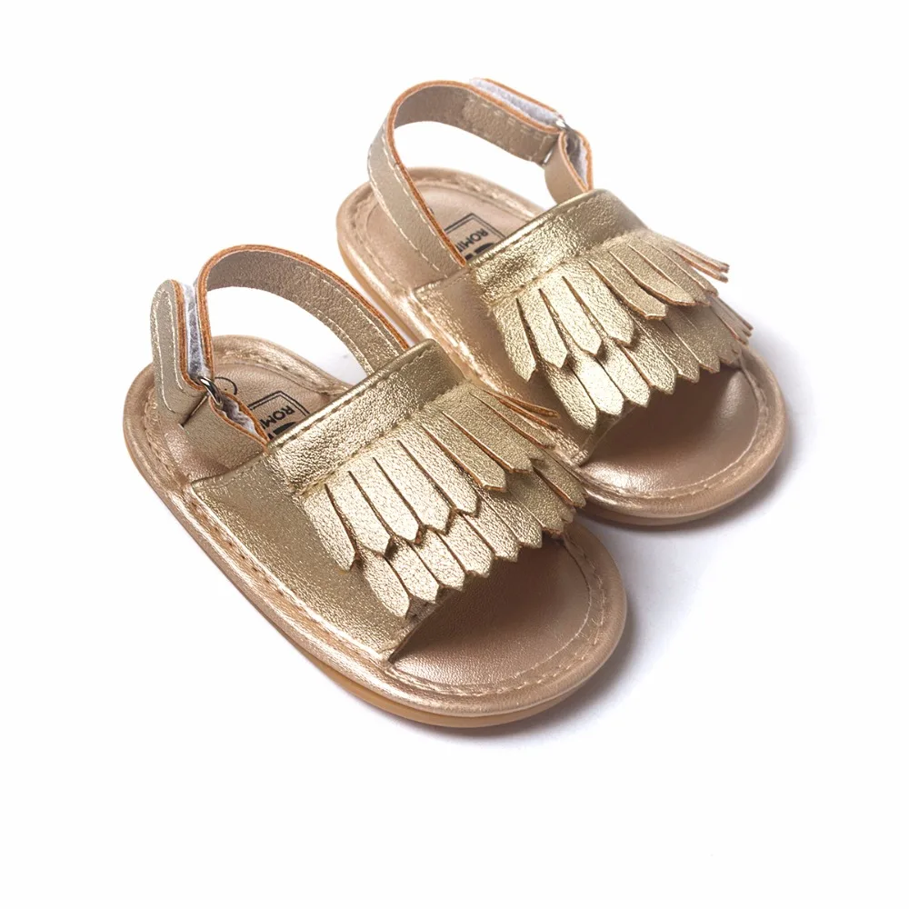 baby moccasins stylish pu leather tassel tassel girls baby shoes Scarpe Neonata hook and loop outdoor shoes hard rubber bottom