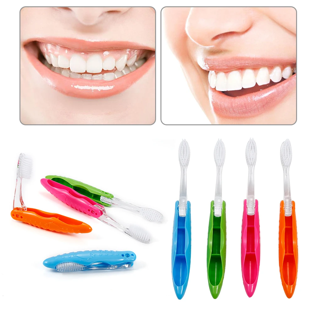 Portable 1 Pcs Compact Foldable Folding Toothbrush Tooth Brush Camping