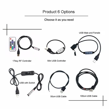 

RGB LED Controller USB Dimmer Wireless Mini Remote RF Controller DC 5V 24V for RGB 3528 5050 Led Strip Tape Lighting New IL