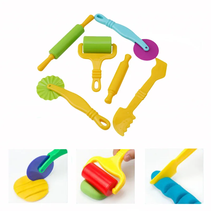 Цветные Игрушки для игры в тесто, Креативные 3D инструменты для пластилина, Набор пластилина