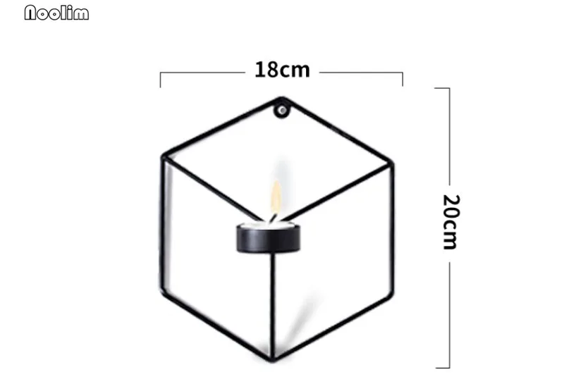 NOOLIM Европейская креативная железная подставка для свечи Свадебная подсвечник настенная подсвечник аксессуары для дома подарки свадебный домашний декор