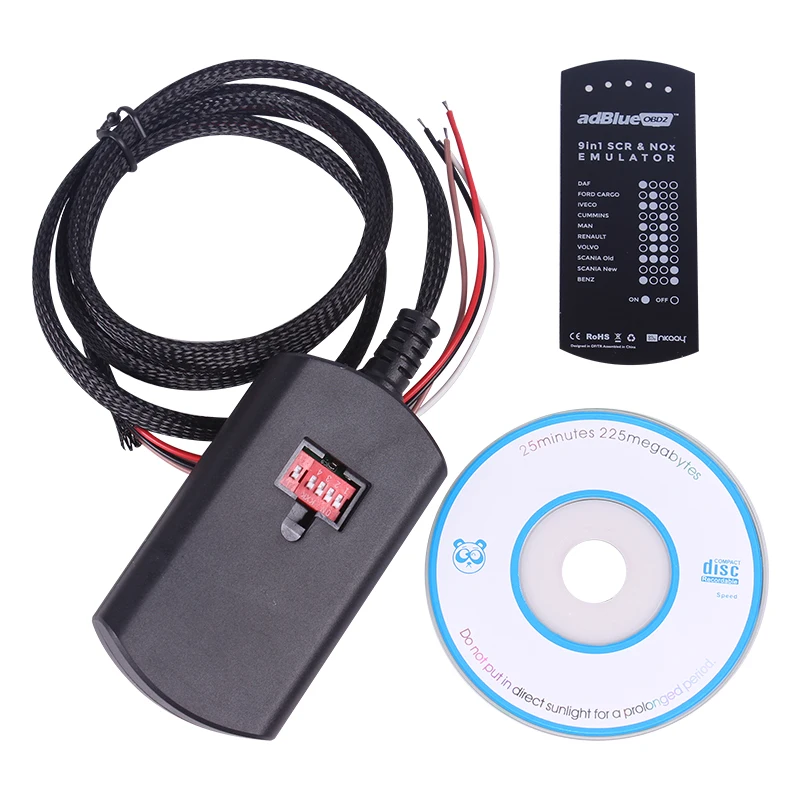 Эмулятор AdBlue для грузовика 9 в 1 с датчиком Nox M AN/MB/SCANIA/IVECO/DAF/VOLVO/RENAULT/FORD/CUMMINS AdBlueOBD2