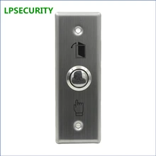 LPSECURITY Stainless Steel Door lock Exit Push Release Button Switch NO COM For RFID Access Control system