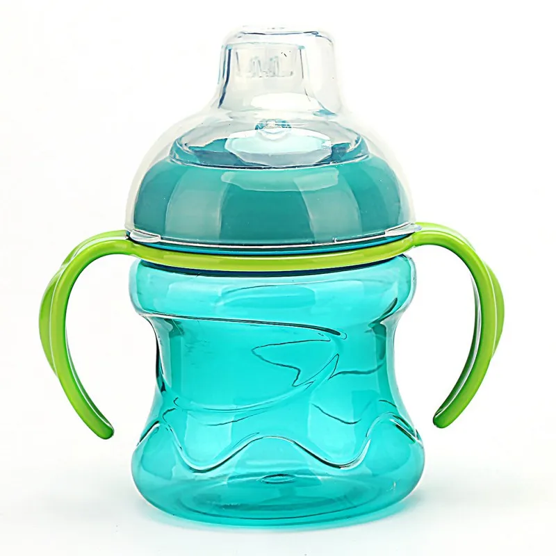 

Feeding Bottles Cups for Babies Kids Water Milk Bottle Soft Mouth Baby Feeding Bottle Infant Training With Handle