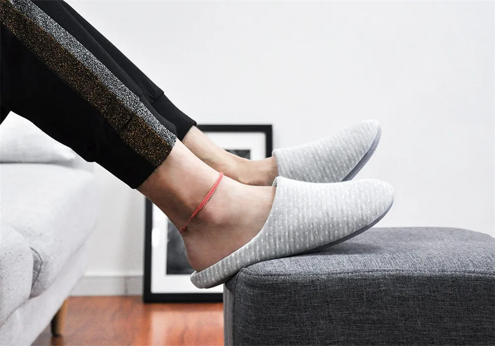 Newest Xiaomi mijia Anti-bacterial Cotton Indoor House Home Slippers Shoes for Autumn and Winter Odor-Resistant Anti-slid for mi (10)