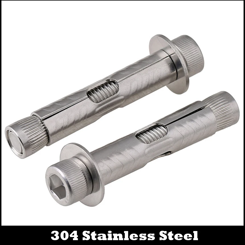 M10 * 60/70/80 M10x60/70/80 304 Шестигранная головка из нержавеющей стали встроенный