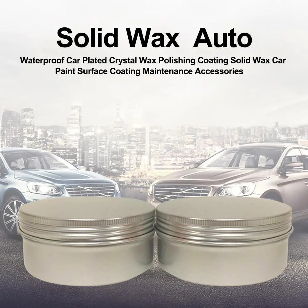 Waterproof Car Plated Crystal Wax Polishing Coating Solid Wax Car Paint Surface Coating Maintenance Accessories