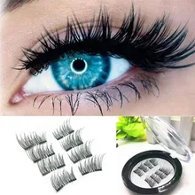 2 пары 3D Магнитный ненастоящий ресницы многоразовые накладные магнитный Макияж ультратонкий 0,2 мм магнитный ненастоящий удлинитель ресниц