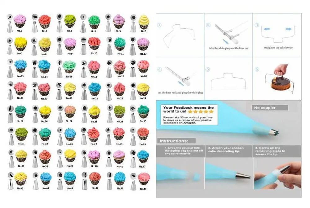 106 шт. многофункциональный DIY комплект для украшения торта, набор тортов, пробок, помадка, инструмент, кухонный десерт, выпечка изделия для выпечки