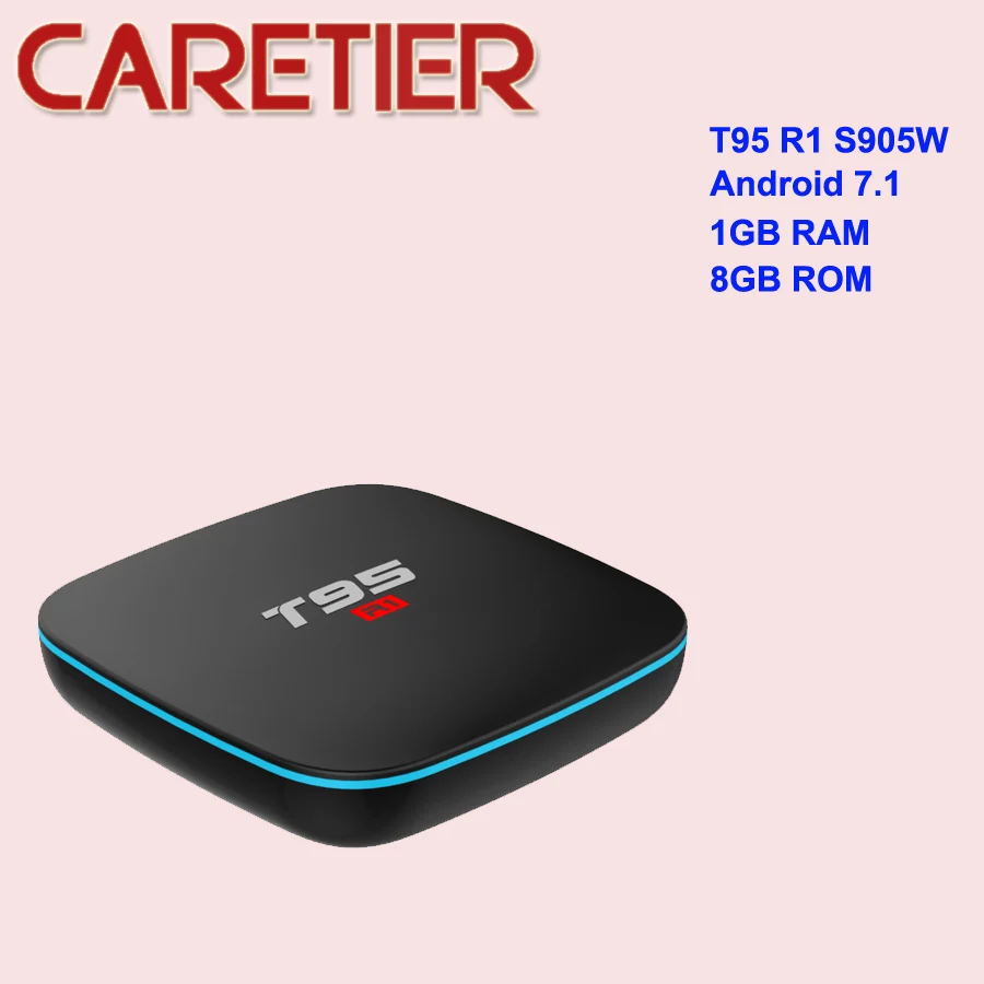 1G 8G T95 R1 Google 1 ГБ 8 ГБ Amlogic S905W 4 ядра Smart Декодер каналов кабельного телевидения 2,4G WI-FI HD 20 штук - Цвет: 1G 8G