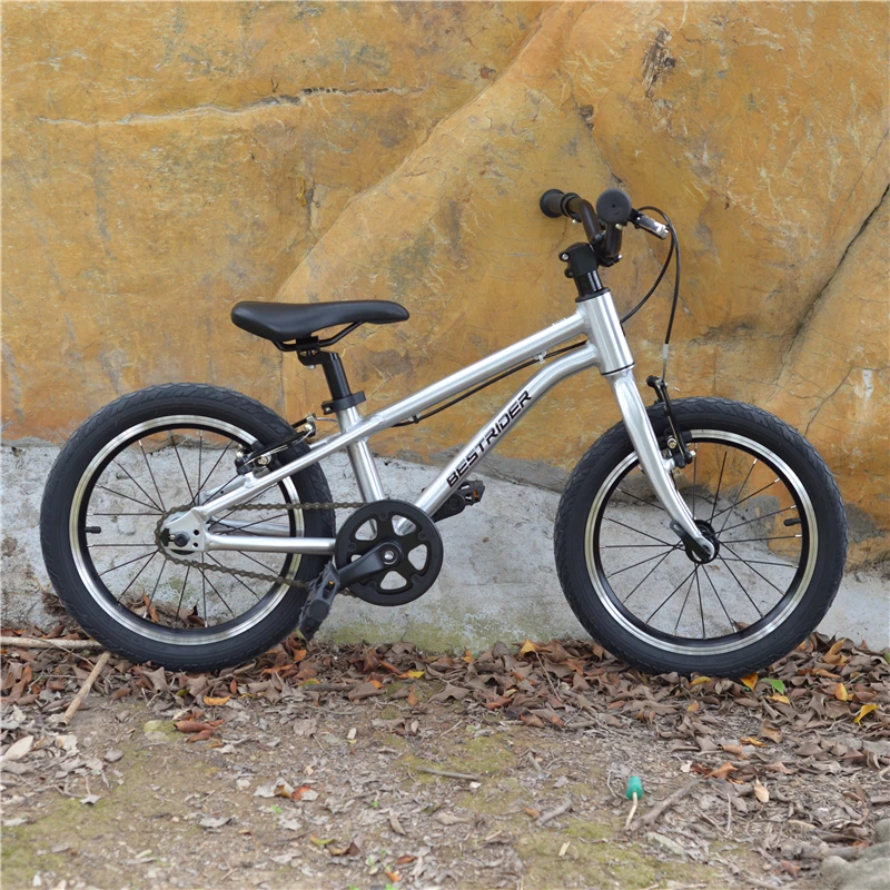 BESTRIDER 16-inch Aluminum Alloy High-end Children's Bicycle Single speed soil slope Ergonomic design Height 105/125 mm BESTRIDER 16-inch Aluminum Alloy High-end Children's Bicycle Single speed soil slope Ergonomic design Height 105/125 mm