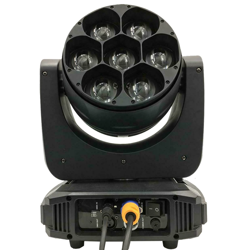 2 шт. с Flightase Zoom 7x40 Вт RGBW Шарпи светодиоды глаз пчелы движущаяся головка