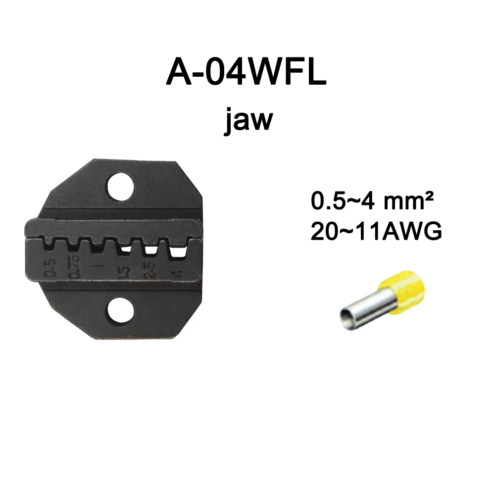 A-04WFL A35WF A625GFL A40J A26TW A07FL на штампы наборы для HS FSE AM-10 EM-6B1 EM-6B2 обжимной Пилер обжимной станок модули один комплект челюсти - Цвет: A-04WFL