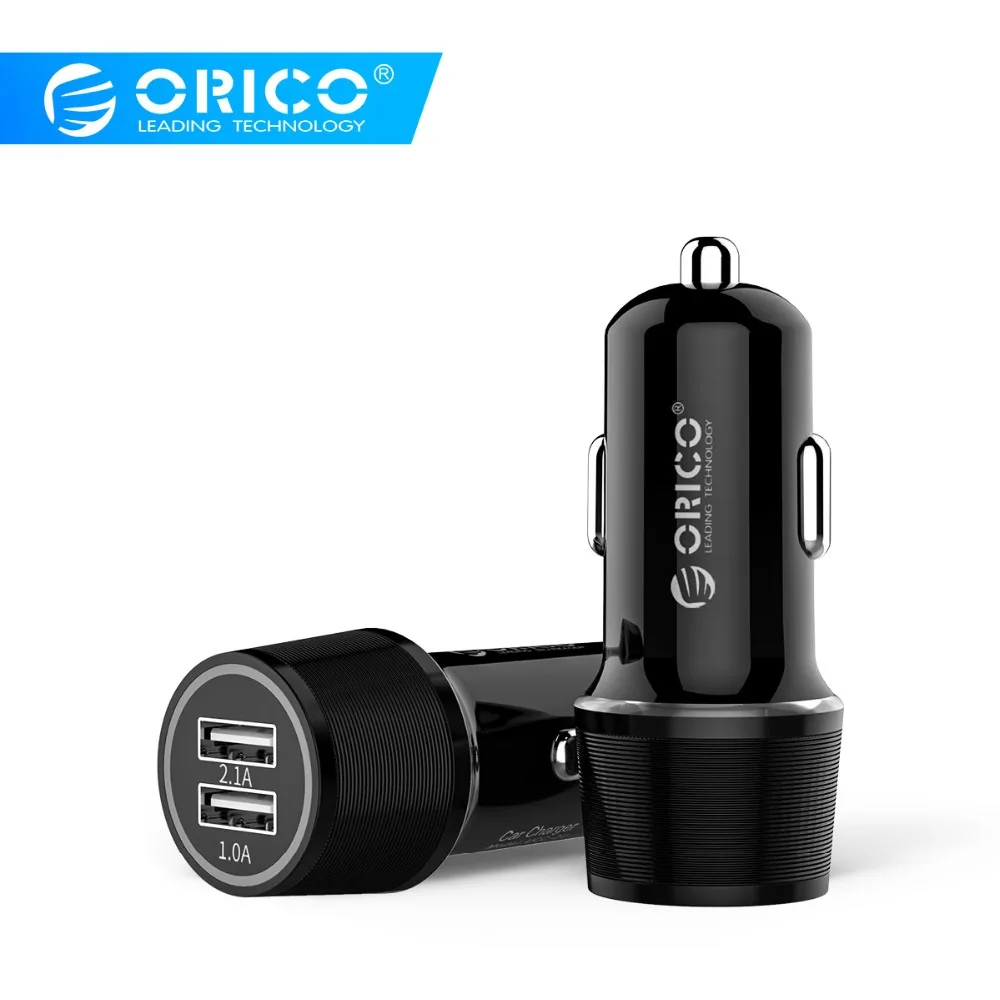 ORICO شاحن سيارة USB صغير الانتاج المزدوج 15.5 W ماكس الهاتف المحمول شاحن سامسونج هواوي Xiaomi اللوحي