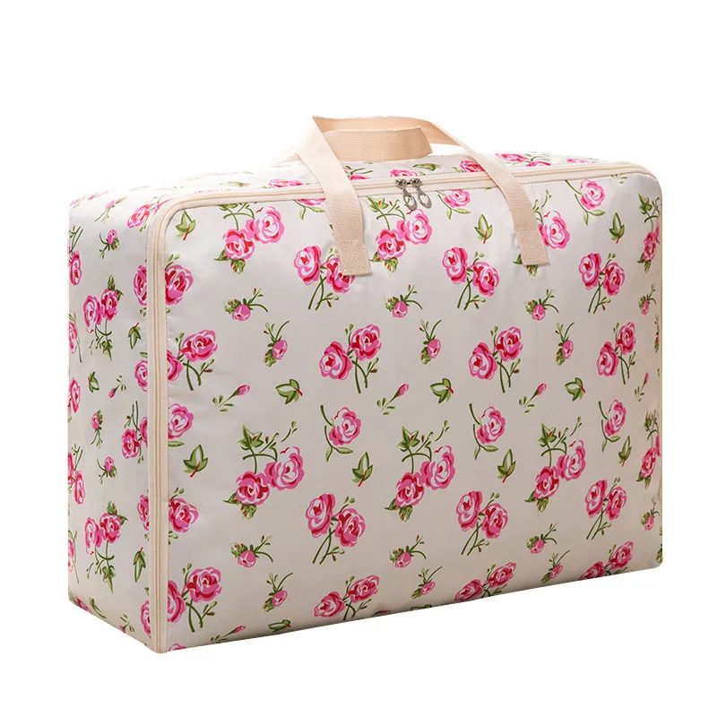 Сумка для хранения одежды, плотная тканевая сумка для хранения шкафа, стеганая сумка для хранения, вместительная сумка для багажа большого размера, 4 размера - Цвет: 1