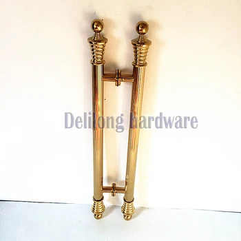 

glass door luxury handles, wooden door handles, customerized handles, titanium color 800mm