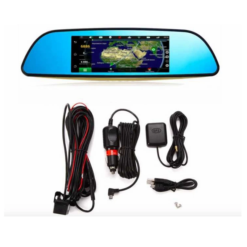 Автомобильный GPS навигатор зеркало заднего вида KMDRIVE 6 86 дюйма 3G Android FHD 1080P DVR Bluetooth