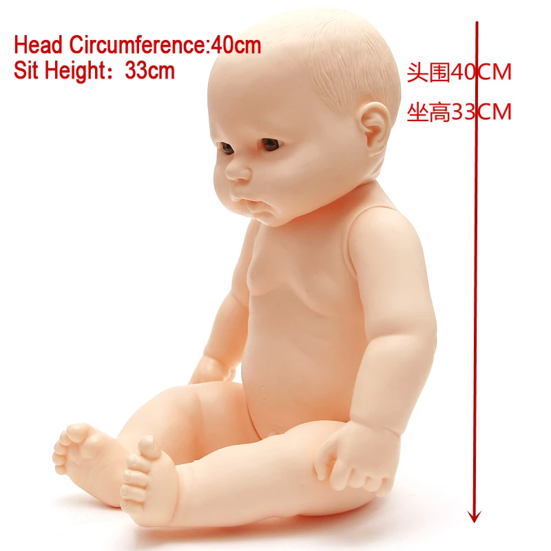 48cm Newborn Baby Boy Soft Full Body Mannequin Baby Product Display Dolls Maniqui Infant Baby Manikin for Norse Hospital Train