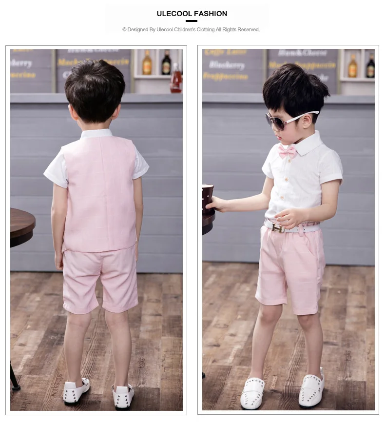 2018 Fashion Boy Suit for Weddings Prom Party 2T 10Y Children Slim Fit
