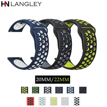 

Silicone Watch Strap For Samsung Gear S3 Frontier S2 Classic Gear Sports 20mm 22mm Quick Release for Samsung Galaxy Watch Bands