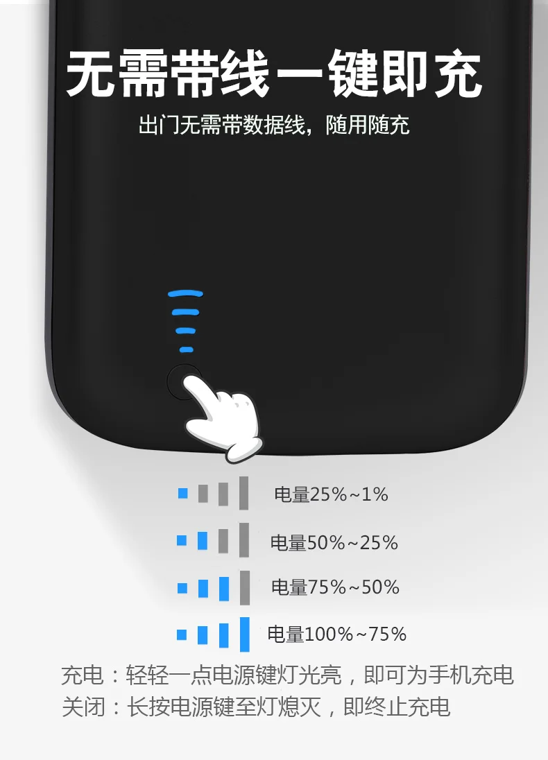 5000 мАч чехол для аккумулятора iPhone X резиновый внешнего умный зарядного