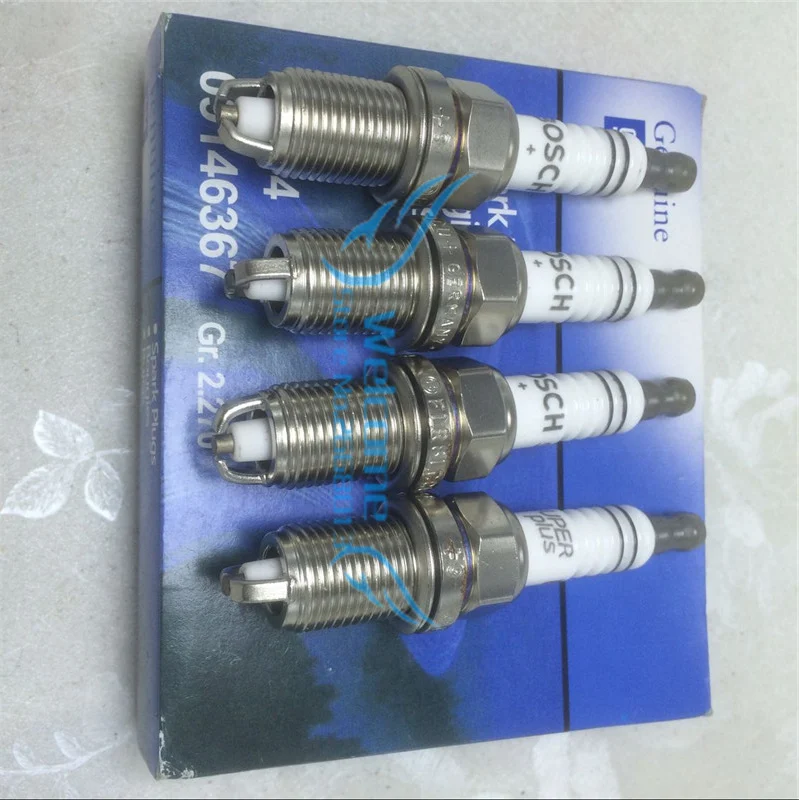 

4pcs/lot High Quality Spark Plug Genuine Package Spark Plugs for Buick Excelle 1.8 Regal 2.0 Epica OEM#09146367 9146367