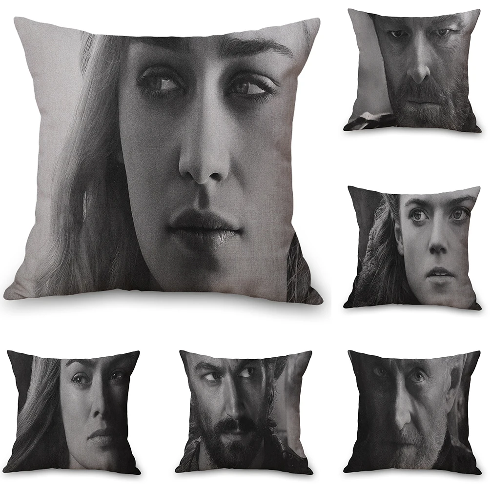 

Face of Game of Thrones Neck Body Pillowcase Linen Bed Travel Pillow Cover Couch Seat Cushion Throw Pillow Home Decoration Gift