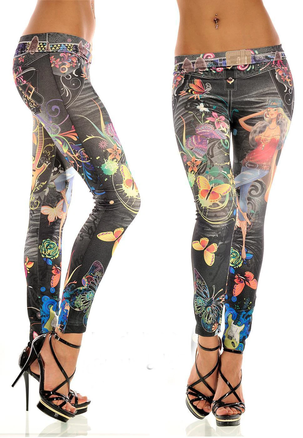 Cheap Good Sale New Arrival Women Sexy Colorful Pants Novelty Painted