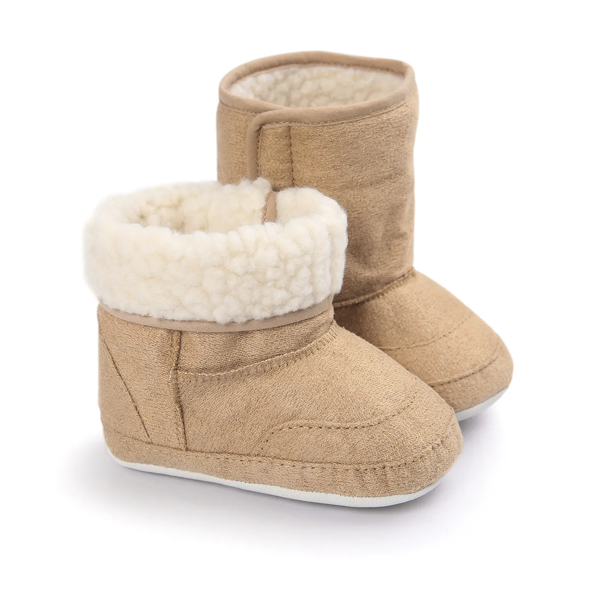 Зимняя Теплая обувь для маленьких мальчиков и девочек; детские зимние ботинки на мягкой подошве; мягкая обувь для малышей; кожаные ботинки для мальчиков;#3
