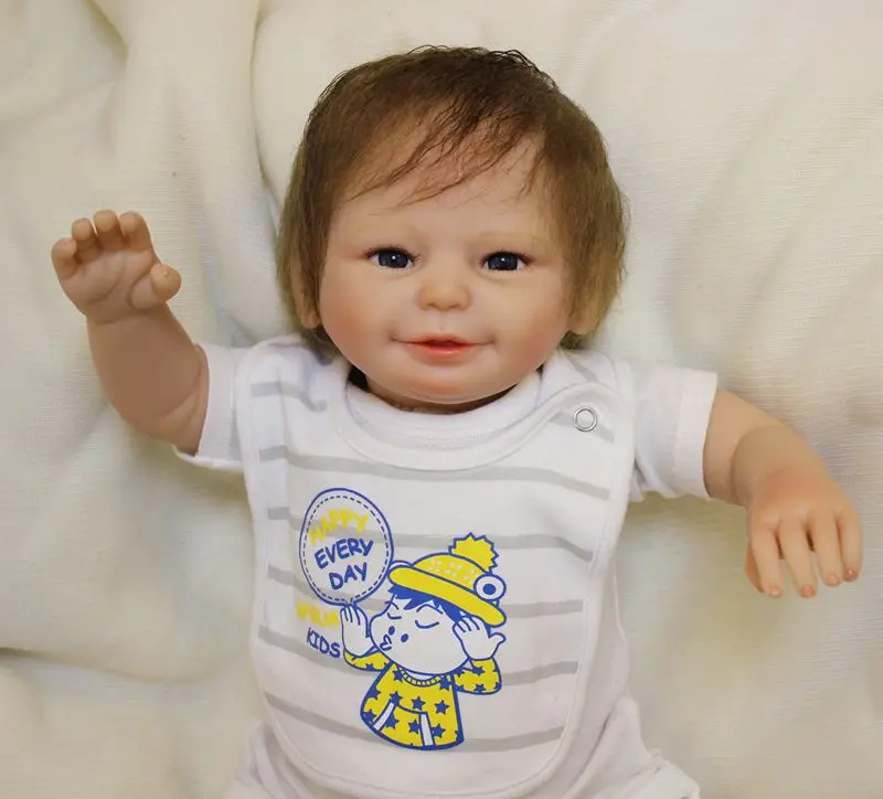 Real cute reborn babies dolls 50cm soft silicone baby dolls newborn baby fashion dolls kids gift bebe bonecas