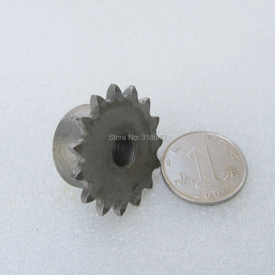 04C 15T Bore 8mm 15 Teeth Pitch 6.35mm 1/4 Industry Transmission Driving Single Sprockets Engine for Motor 