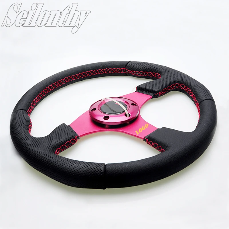 momo leather steering wheel-logo