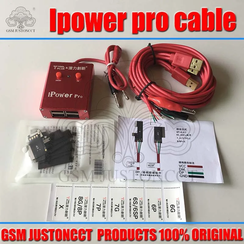 IPower Тестовый Кабель питания для iPhone 8G 8P X 7G 7P 6S 6SP 6G 6P DC контроль мощности тестовый