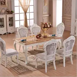 Современный стол 100% из цельного дерева в итальянском стиле роскошный комплект для обеденного стола 6 стульев o1128