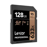 memory card 128gb Original Lexar  SD Card 128GB 633x SDXC carte sd cards 128 GB 95MB/s Professional Memory Card Class 10 For Digital SLR/HD Camera (3)
