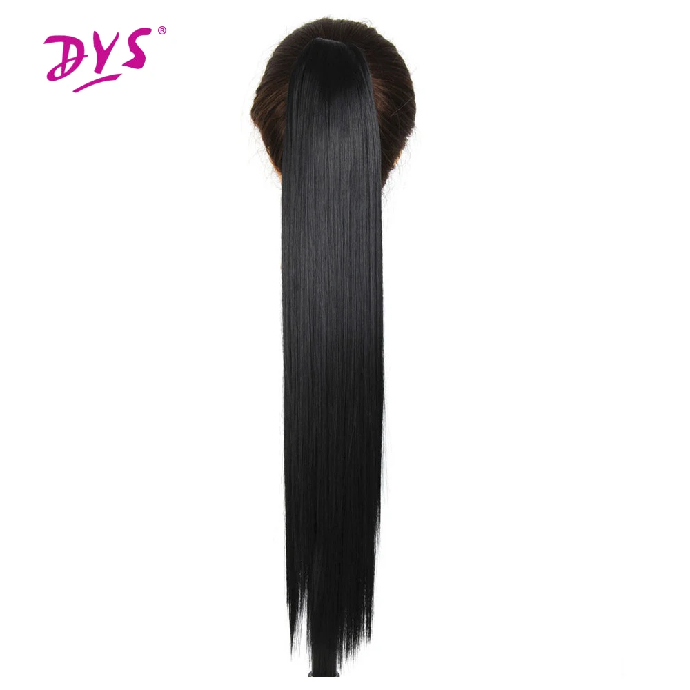 

Deyngs Long Straight Claw in Ponytail Hair 60CM False Pony Tail Naturally Synthetic Hairpiece For Women High Temperature Fiber
