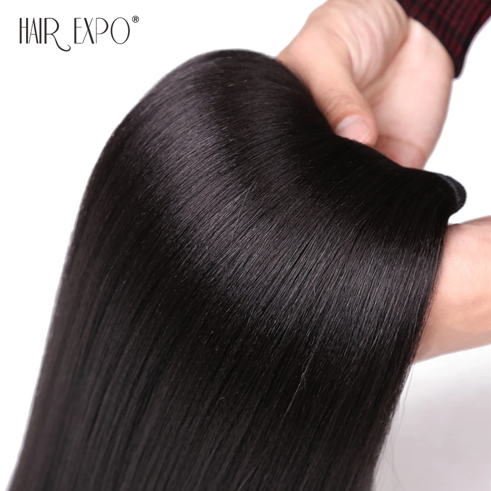 Reta Longa Extensão Do Cabelo Trama Weave
