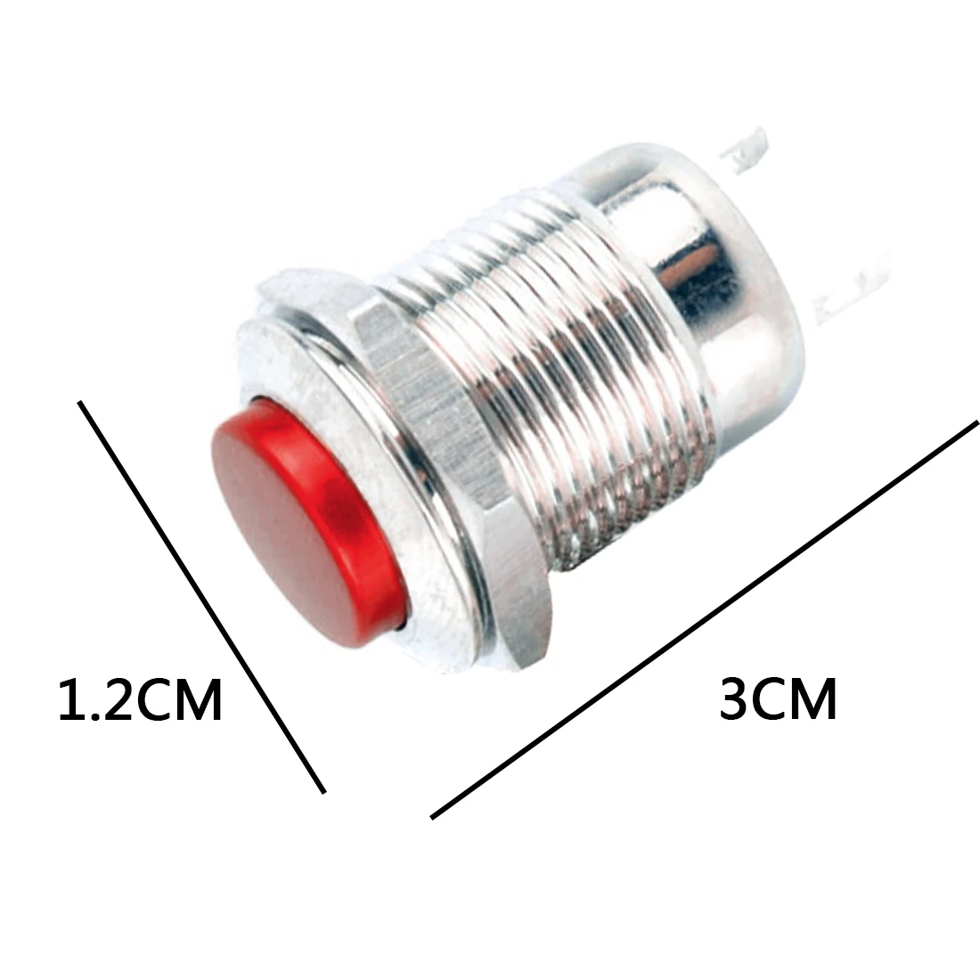 

High Quality 12MM with LED 3V 5V 12V 24V 220V Metal Button Switch Momentary Push Button Auto Reset Waterproof illuminated