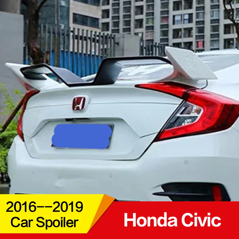 Использовать для Honda Civic спойлер civic 17 18 19 лет заднее крыло Чайка стиль спортивный спойлер, аксессуары применение герметика