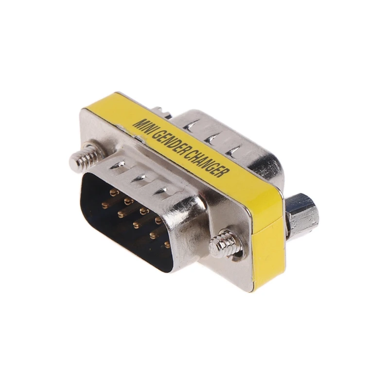 

10 Pcs / Set 9 Pin RS-232 DB9 Male to Male Serial Cable Gender Changer Coupler Adapter Direct Connection