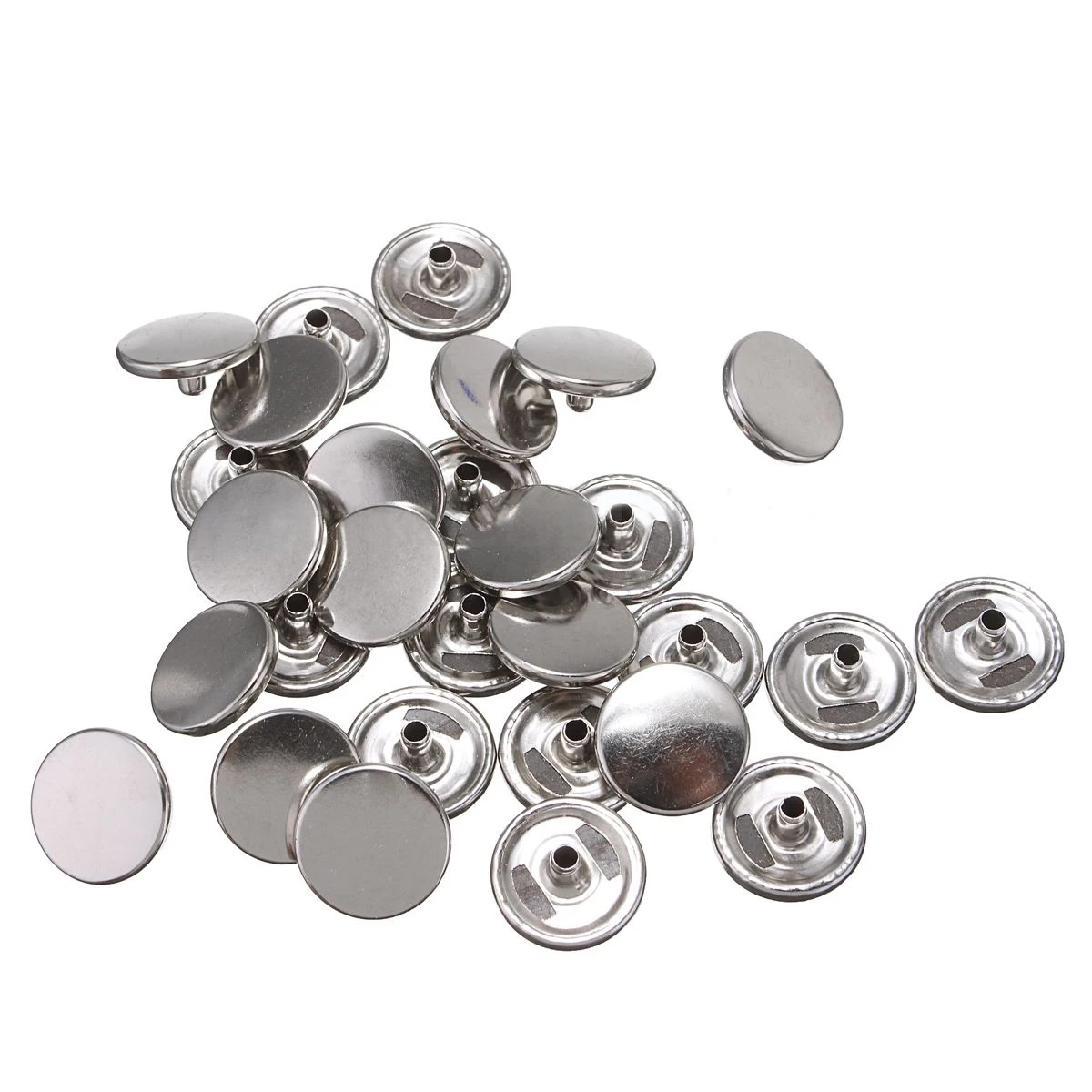JX-LCLYL 30 Set 15mm Heavy Duty Snap Fastener Popper Press Stud Button + Fixing Tool Kit